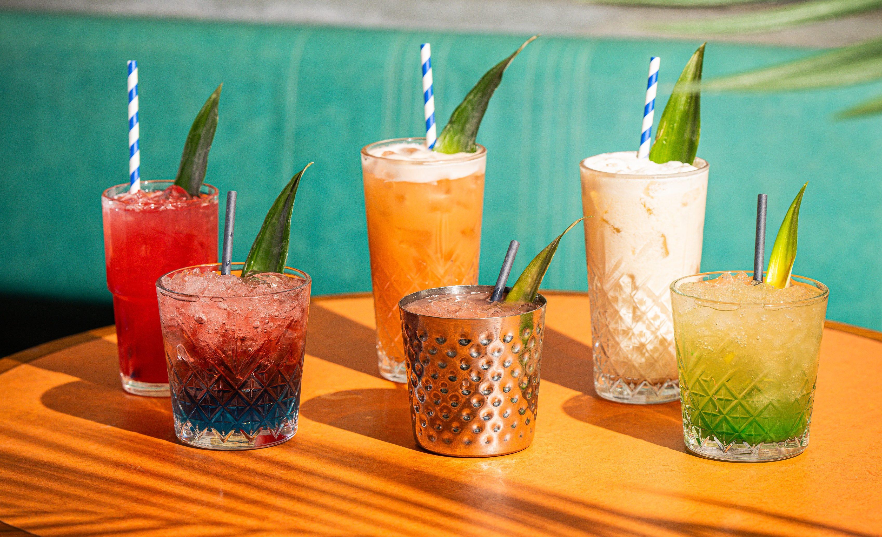 Non-alcoholic cocktails at turtle bay