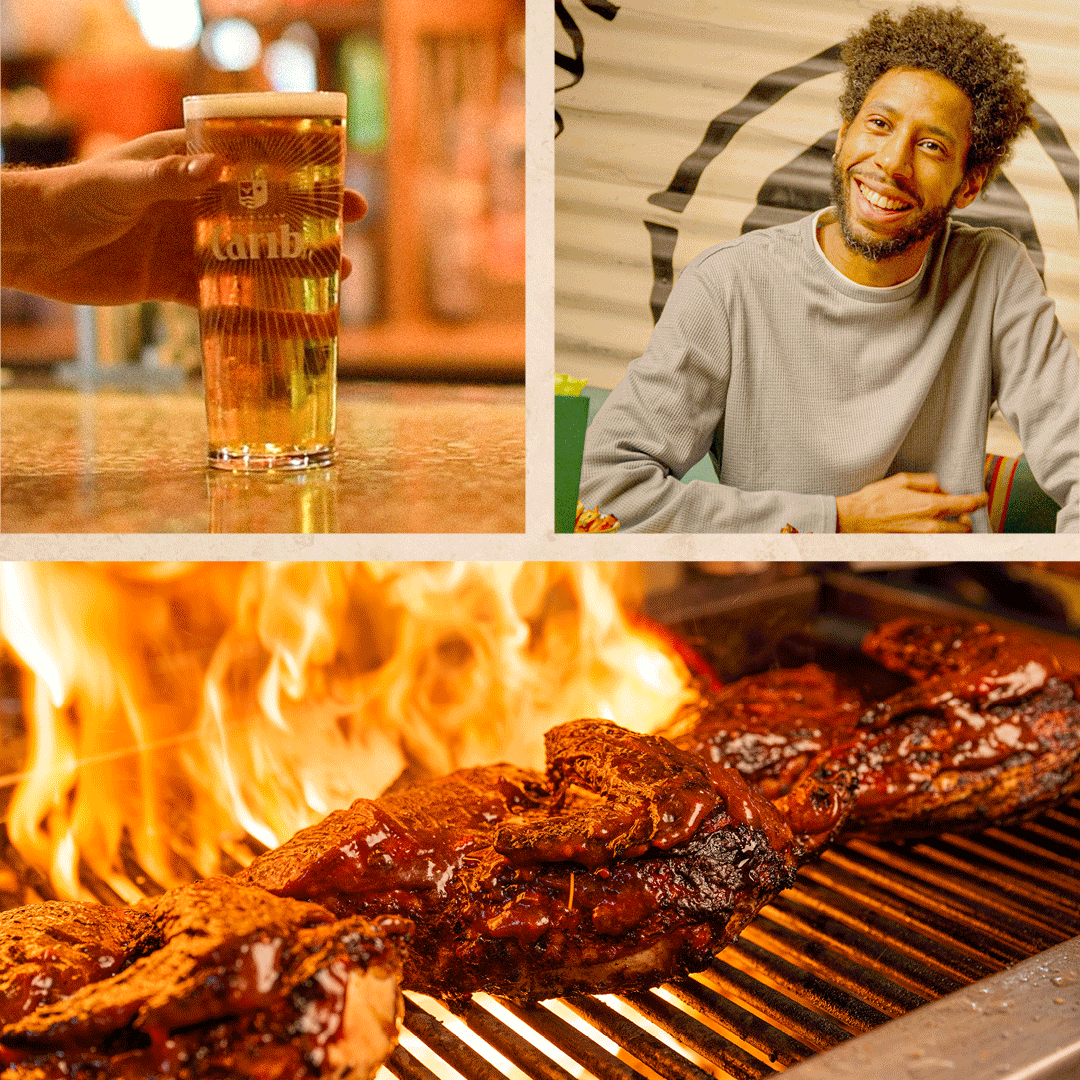 Father's Day Carib Beer Jerk Chicken Gif
