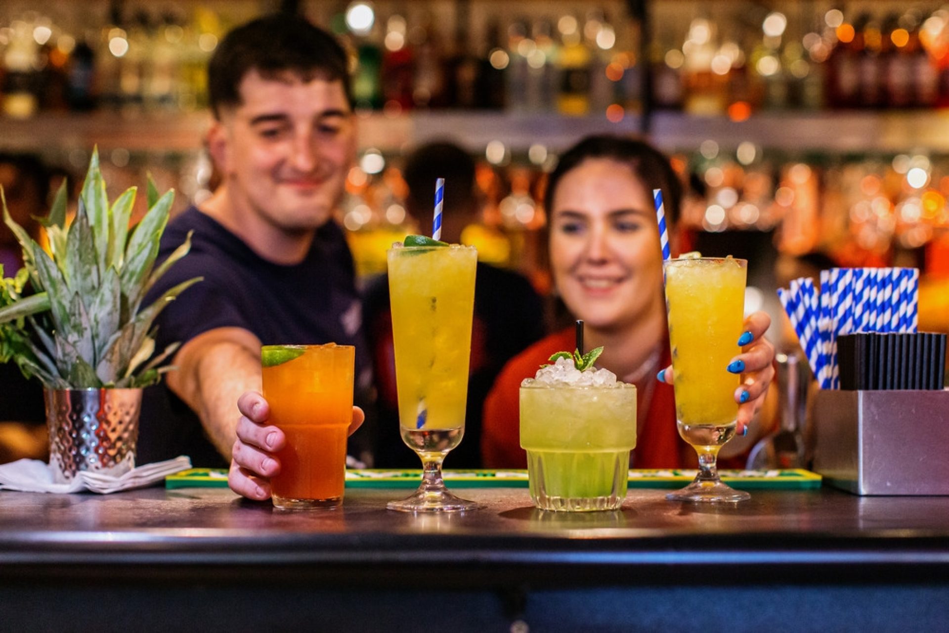 Bar Team Serving Cocktails Salford Quays 2