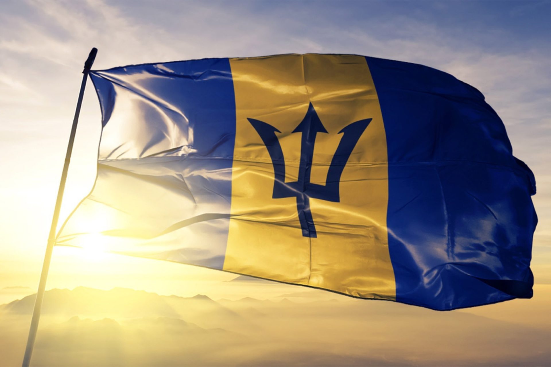 Barbados flag 1066