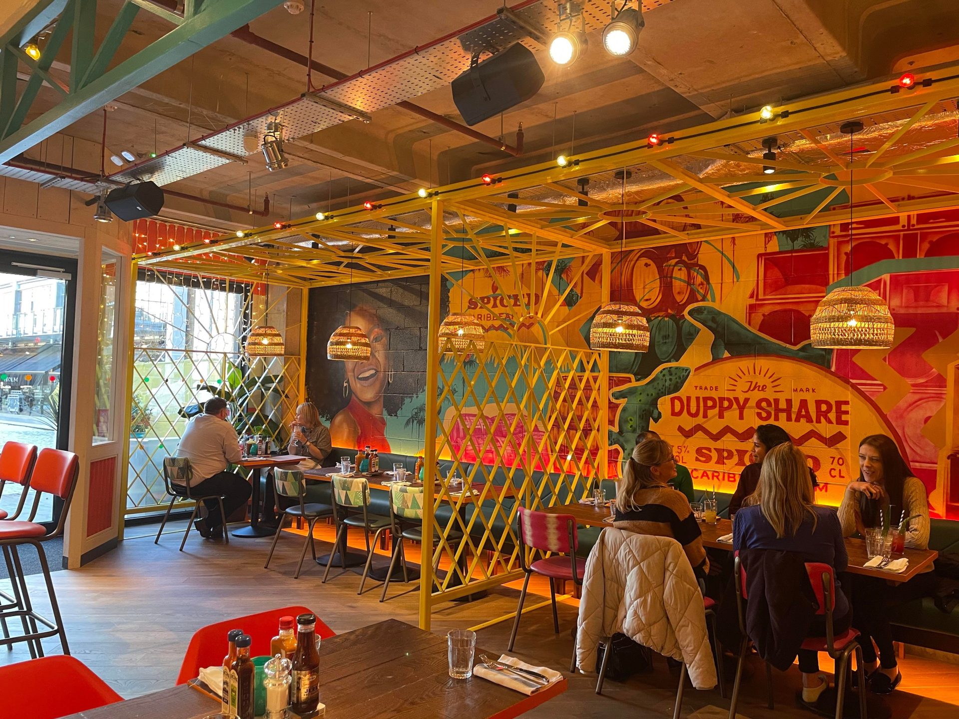 Guests enjoying Bottomless Brunch at Brindleyplace Turtle Bay