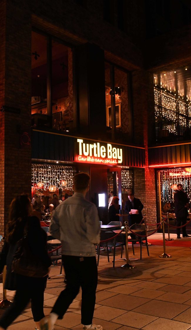 Turtle Bay Durham by night